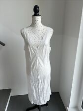 Damen Unterkleid Weiß Gr. 50 Graziella Viskosemischung  Neu
