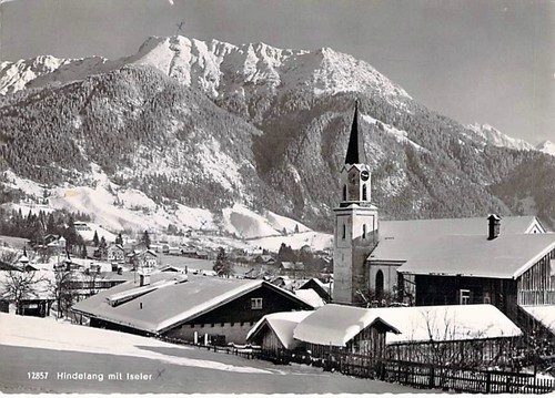 Hindelang ortsansicht mit - hindelang,