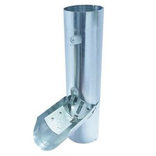 Rheinzink Regenwasserklappe Fallrohrklappe 6-tlg. 7-tlg. aus Titanzink mit Sieb