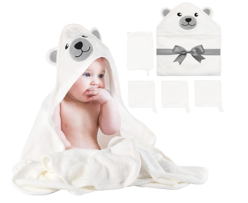 Momcozy baby badetuch set 5tlg - baby,
