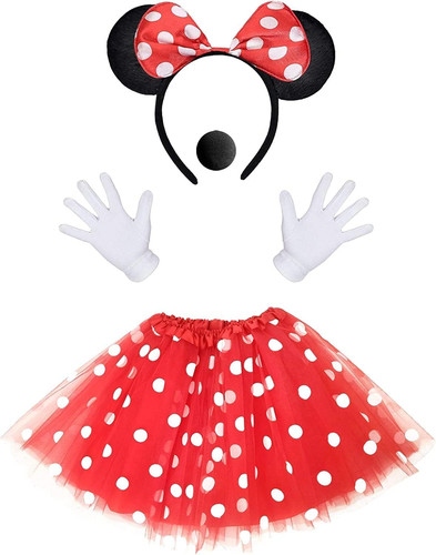 Damen maus mouse kostüm - kostüm, rot