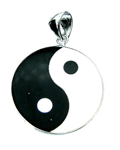 Anhänger yin yang perlmutt - perlmutt, /
