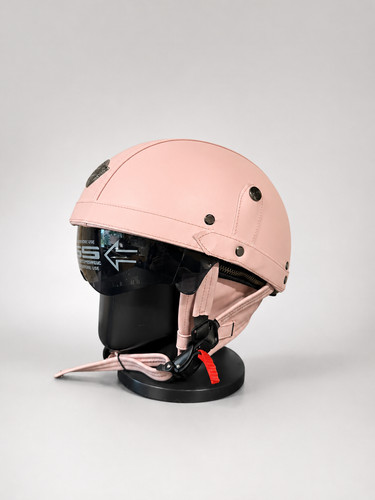 Retro motorrad halbhelm - halbhelm, leder