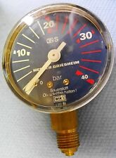 Wika Messer Griesheim Sauerstoff Manometer 0-40bar N18