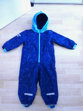 Matschanzug Regenanzug Overall mit Fleece Futter, Junge, Blau, Gr 86/92, TOP!