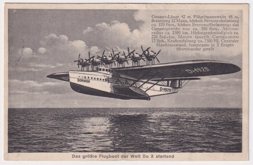 Das größte flugboot - ak,