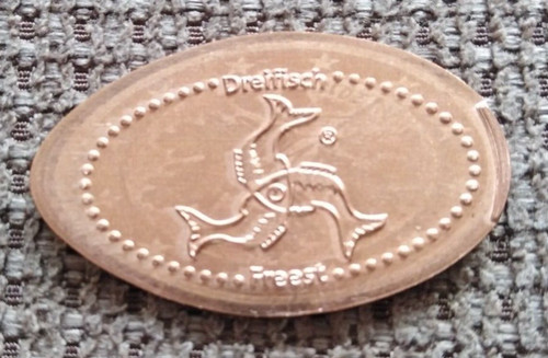 Elongated coins dreifisch - coins:,