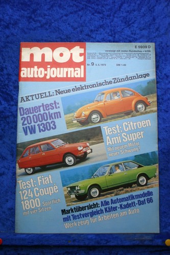 Mot fiat 124 - mot, 9/73 fiat