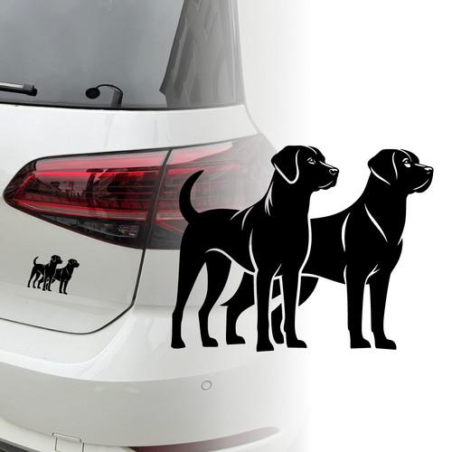 Labrador paar auto aufkleber - paar,