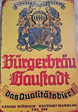 Blechschild  Bürgerbräu