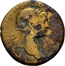 Rom trajan sesterz bronze - trajan,