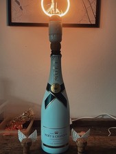 Moët Ice Imperial Flaschenlampe E27 mit Schalter Upcycling Design