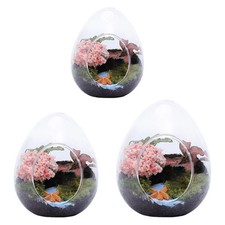 Eiform Glasflasche Vase