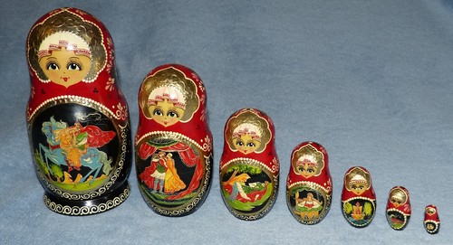 Vintage matrjoschka ruslan und - vintage,