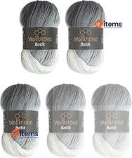 5 X 100 G Wollbiene Batik