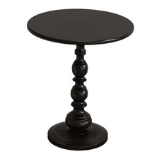 Beistelltisch Couchtisch Nachttisch Kaffeetisch Retro Sofatisch, Schwarz, 40 cm