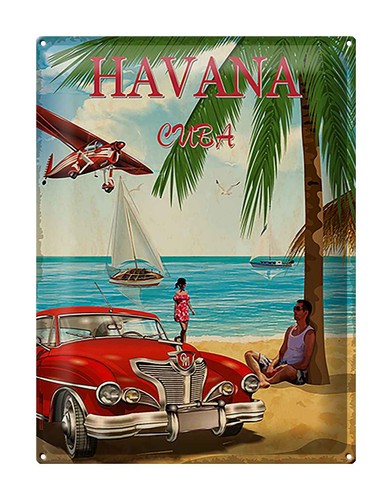 Blechschild havana 30x40cm - havana,