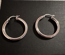 Ohrringe, Creolen, Silber 925