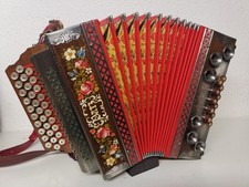 Parz 3 Reihige  Steirische Harmonika in GCF