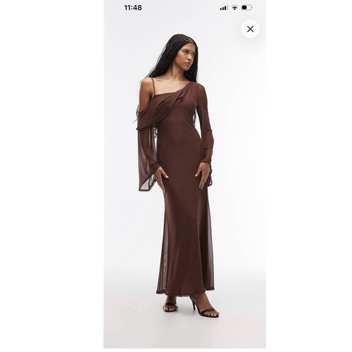 Asos abendkleid braun lang - abendkleid,