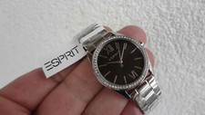 Esprit Uhr / Damenuhr Edelstahl-Band silbern Zirkonia #ES1L219M0055