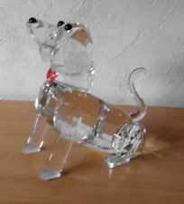 Deko Figur Hund * Dackel * Glas * schwer ca 1000 gr **