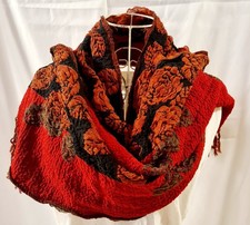 Schal mit Rosen 160x30 Cm und