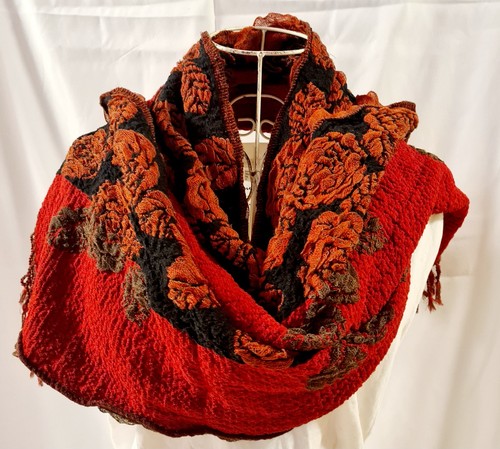 Schal mit rosen 160x30 - mit,