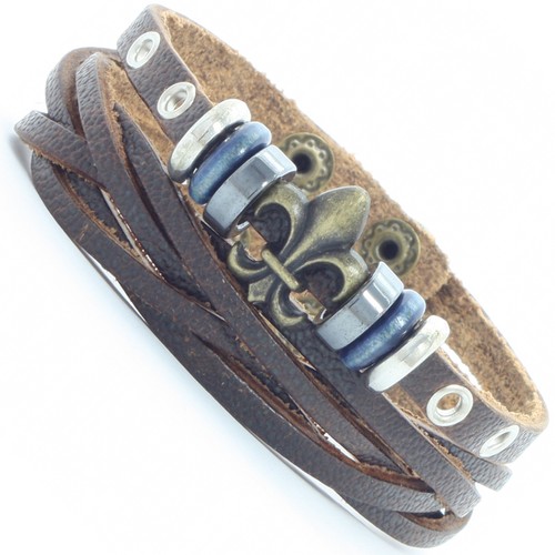 Kunstleder herren armband - kunstleder,