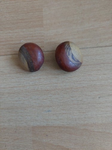 Ohrring kastanie holz - ohrring,