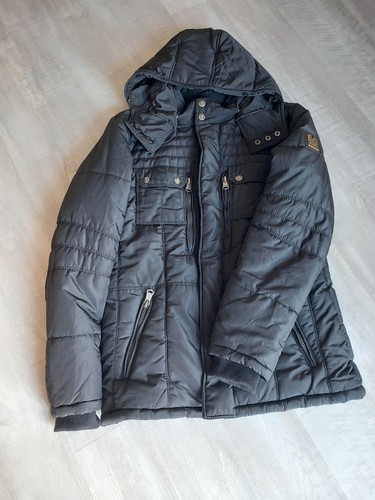 Wattierte herren winterjacke - wattierte, herren-winterjacke