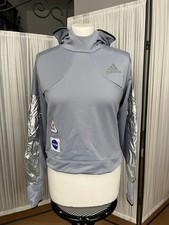 Adidas Space Race Hoodie Women Halo Silver NASA s