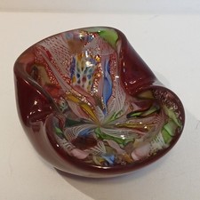 Murano schale rot - rot, oval