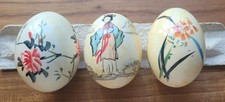 Wunderschöne Asiatisch bemalte Ostereier Handarbeit Ostern  Osteranhänger 