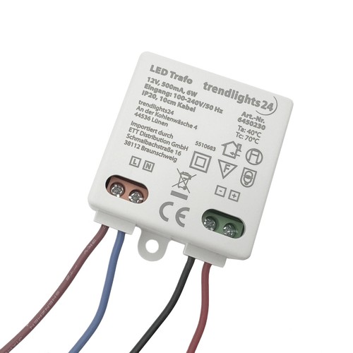 Mini led trafo - dc, 6