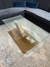 couchtisch aus holz & glas