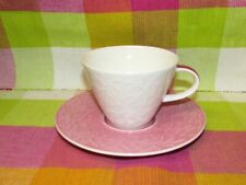 V&B VILLEROY & BOCH - CAFFE CLUB FLORAL TOUCH ROSE - Frühstückstasse Tasse + UT 
