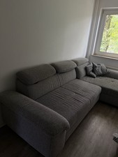 Großes graues Ecksofa mit Schlaffunktion – top Zustand, VB 350 €