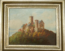 Unbekannter Künstler Die Wartburg Öl auf Malkarton 31x37 cm NK-204