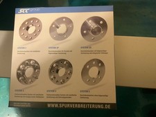 2x Spurverbreiterung 15mm  LK 4x108  SSC Distanzscheibe D65,1mm Silber