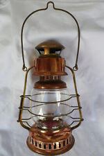 Tischlampe im Petroleumlampen Stil,Messing/Kupferoptik