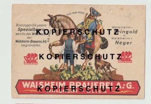 Walsheim brauerei - ak,