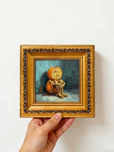 Abstrakte kürbis figur - kürbis,
