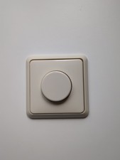 Jung Einzel-Abdeckung für UP Dimmer mit Drehschalter, Hell-beige
