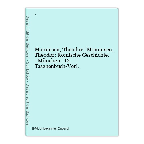 Mommsen theodor - theodor,