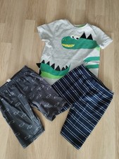 junge pyjama mit 2 shorts 128