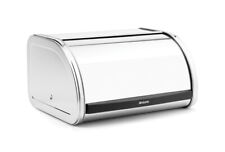 Brabantia Single Brotkasten Rollbrotkasten Brottopf Brotbox Edelstahl Weiss