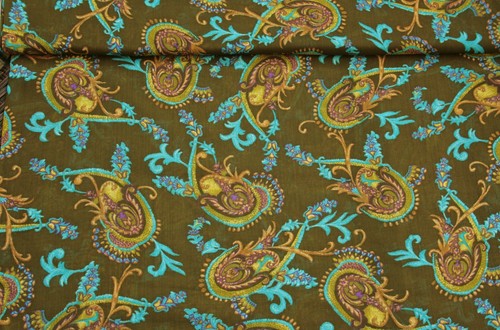 Chiffon paisley meterware - paisley,
