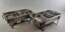 2x Chafing Dish Starter Set ARO AW-119/Twin, Speisewärmer Warmhaltebehälter, Neu