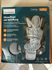 Sitzauflage mit Belüftung für Autositze, Buggy, Fahrradanhänger ab 15 kg